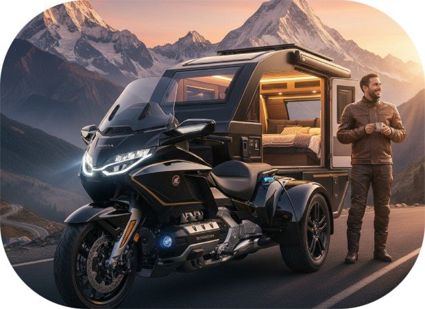 2025 Honda Gold Wing Electric Trike Camper