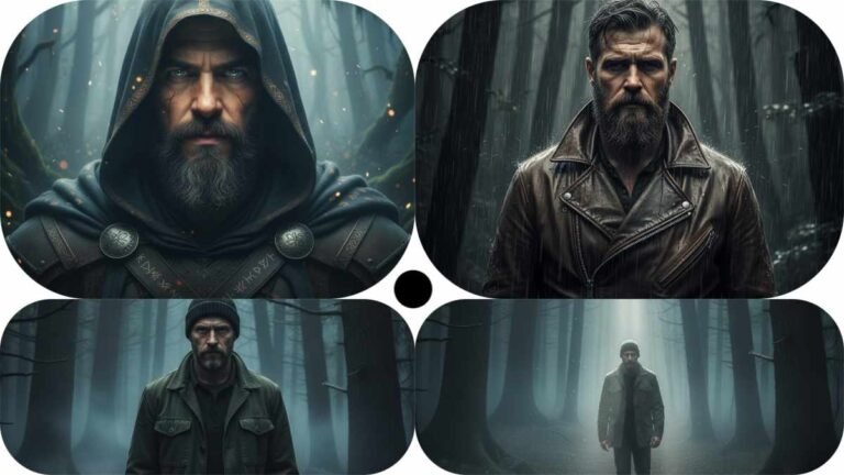 Dark Forest Magic: 12 Cinematic Portrait Prompts for Men Using Gemini AI
