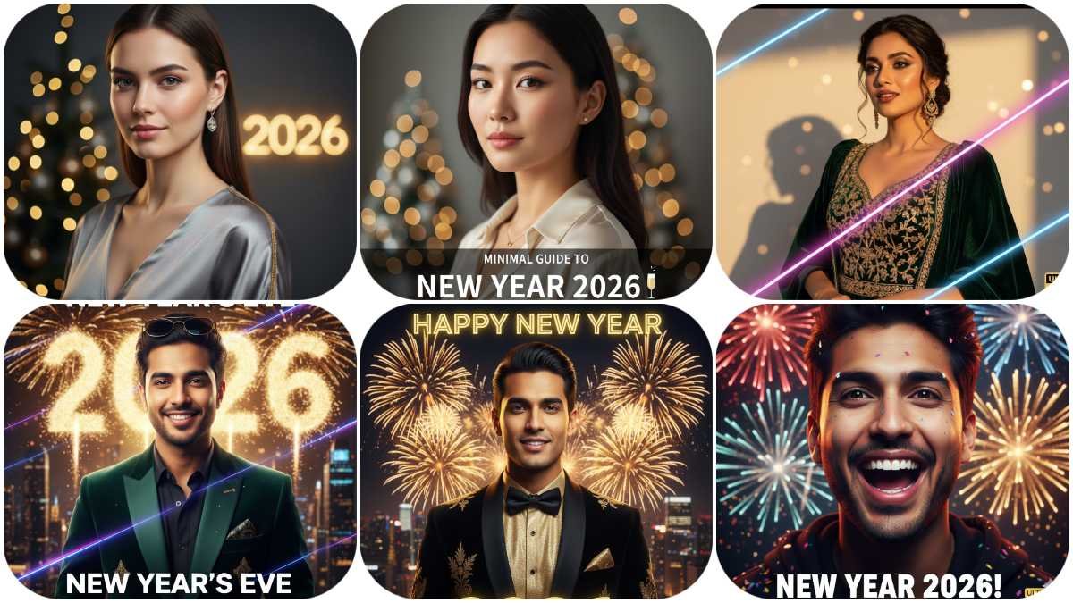 Stylish New Year 2026 Photos: 50 Gemini AI के 4 Best Prompts जो Viral होंगे