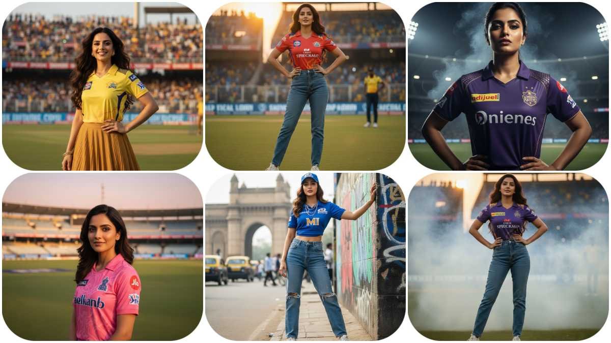 Ultimate Gemini AI Prompt: Stylish Woman in IPL Team Jersey