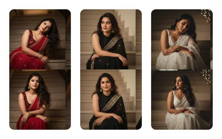 Top 20 AI Prompts to Create Cinematic Girl Portraits in a Saree