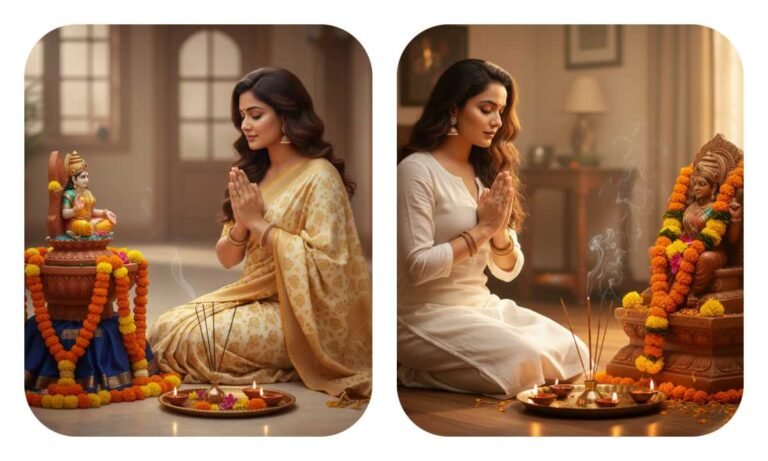 Cinematic Images of Girls During Saraswati Puja