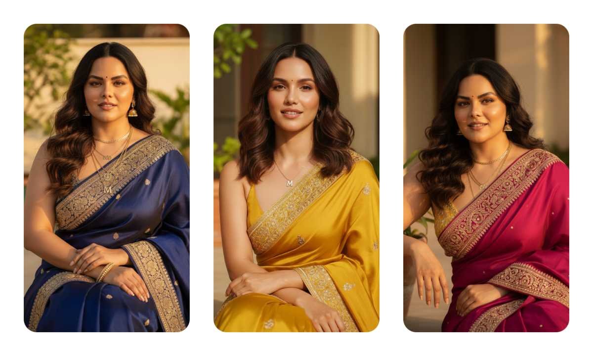 Top 20 Cinematic AI Image Prompts Featuring a Confident South Asian Woman in a Saree