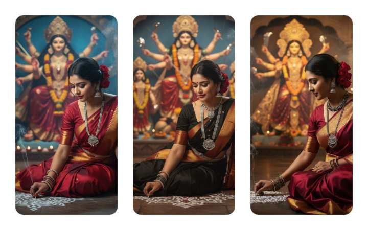 Top 20 Cinematic AI Prompts Inspired by Durga Puja: Art, Devotion, and Visual Storytelling