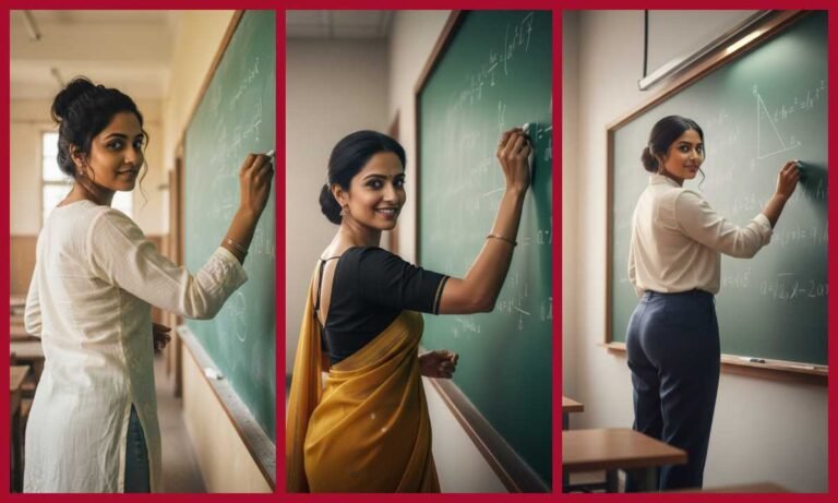Top 20 Prompts: A Powerful Classroom Portrait of an Indian Woman