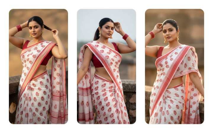Top 20 Ultra-Realistic Prompts for a Timeless South Indian Saree Portrait