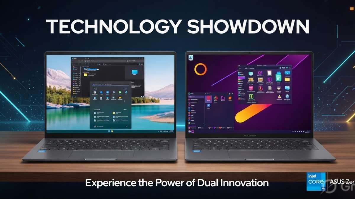 Linux and windows laptop