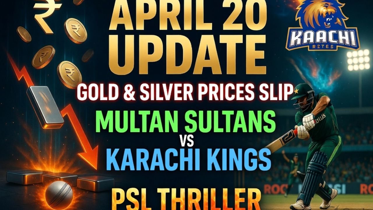 gold and silver prices dropped on april 20
